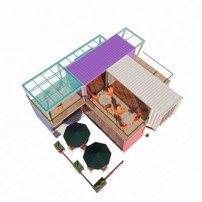 쉬운 조립 및 해체 20ft/40ft 모듈형 사전 제조 저장 운송 컨테이너 주택 알루미늄 합금 창문 바