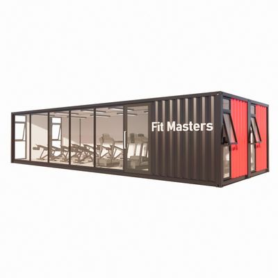 50/75/100mm 파동 샌드위치 패널 벽과 함께 40ft Prefab Shipping 컨테이너 바