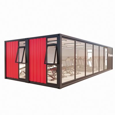 50/75/100mm 파동 샌드위치 패널 벽과 함께 40ft Prefab Shipping 컨테이너 바