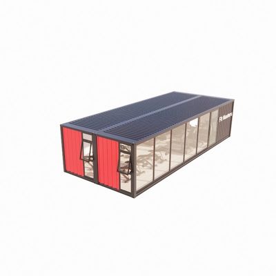 50/75/100mm 파동 샌드위치 패널 벽과 함께 40ft Prefab Shipping 컨테이너 바