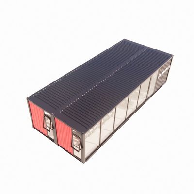 50/75/100mm 파동 샌드위치 패널 벽과 함께 40ft Prefab Shipping 컨테이너 바