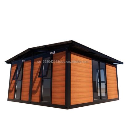 20ft 또는 40ft 컨테이너에 쉬운 조립 및 운송을 위해 제거 가능한 샌드위치 패널 평면 팩 미리 제조 된 정원 집
