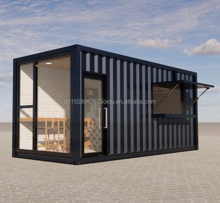 20ft Prefab 운송 컨테이너 팝업 카페 레스토랑 모바일 컨테이너 바 현대 욕실 디자인과 스타일