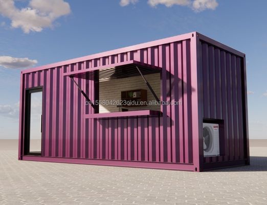 20ft Prefab 운송 컨테이너 팝업 카페 레스토랑 모바일 컨테이너 바 현대 욕실 디자인과 스타일