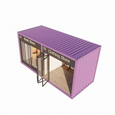 20ft 컨테이너 팝업 카페 레스토랑 모바일 컨테이너 바 현대적인 디자인과 맞춤형 색상