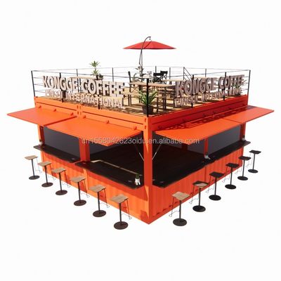 상점 미니 20ft 팝업 상점 컨테이너 바 スタンド 튼튼한 모듈형 디자인과 벽 50/75/100mm 웨브 샌드위치 패널