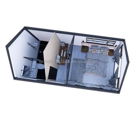 벽 50/75/100mm 파동 샌드위치 패널과 함께 2 침실의 목조 주택 호텔에서 궁극적인 편안함을 경험하십시오.
