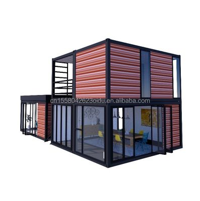 진열제철 정면 튜브 40ft 20ft 럭셔리 침실 대형 유리 스튜디오