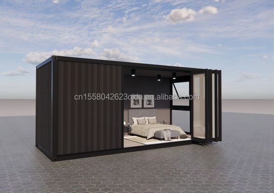 쉽게 설치 20ft Prefab 운송 컨테이너 욕실과 벽 50/75/100mm 파동 샌드위치 패널과 함께 가정