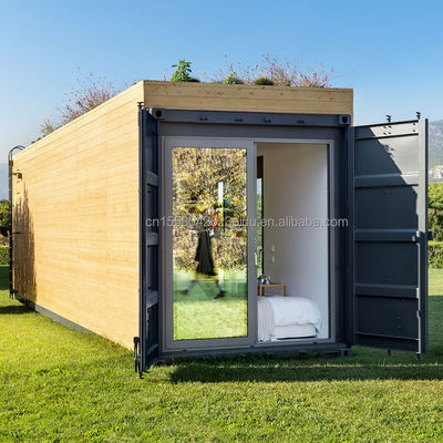 40ft 20ft 현대 고급 정원 호텔 모바일 빠른 설치와 50/75/100mm 파동 샌드위치 패널 벽