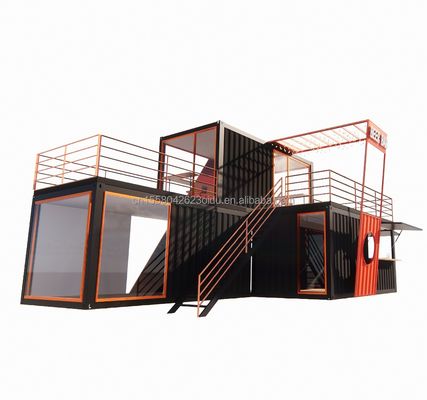 철강 구조 프리팩트 캐빈 고급 컨테이너 하우스 가설 철강 굽기 180g 프레임