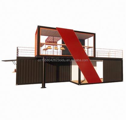 철강 구조 프리팩트 캐빈 고급 컨테이너 하우스 가설 철강 굽기 180g 프레임