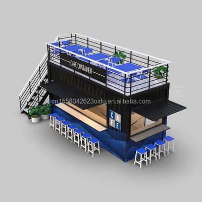 사용자 정의 색상 20FT 또는 40FT 고급 운송 컨테이너 바 전공 접이식 카페 컨테이너 커피숍