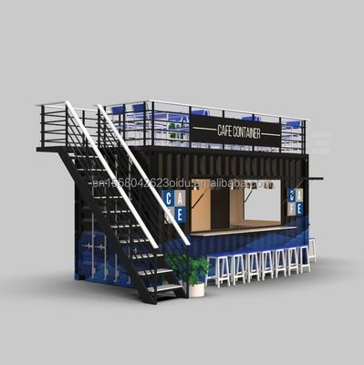 사용자 정의 색상 20FT 또는 40FT 고급 운송 컨테이너 바 전공 접이식 카페 컨테이너 커피숍