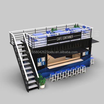 사용자 정의 색상 20FT 또는 40FT 고급 운송 컨테이너 바 전공 접이식 카페 컨테이너 커피숍