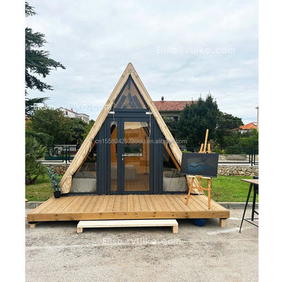 호텔 리조트 현대 삼각형 모양의 한 침실 욕실 부엌과 샌드위치 패널 문과 함께 Prefab 컨테이너 하우스