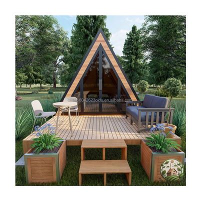 호텔 리조트 현대 삼각형 모양의 한 침실 욕실 부엌과 샌드위치 패널 문과 함께 Prefab 컨테이너 하우스
