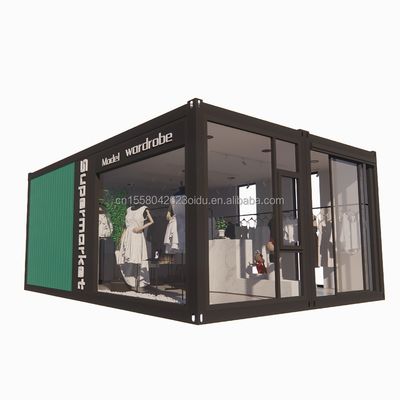 융복합 생활 상점용 목재 주택 맞춤형 색상 강철 프레임 인화 강철 구부리 180g