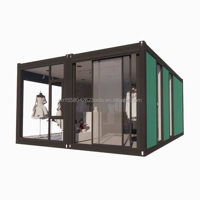융복합 생활 상점용 목재 주택 맞춤형 색상 강철 프레임 인화 강철 구부리 180g