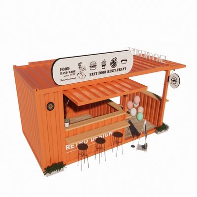 알루미늄 합금 창문 인기 20FT 컨테이너 카페 컨테이너 하우스 레스토랑