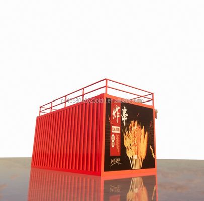 20ft 목재 스튜디오 평면 패키지 컨테이너 벽용 모바일 바 50/75/100mm 웨브 샌드위치 패널 및 편리한 운송