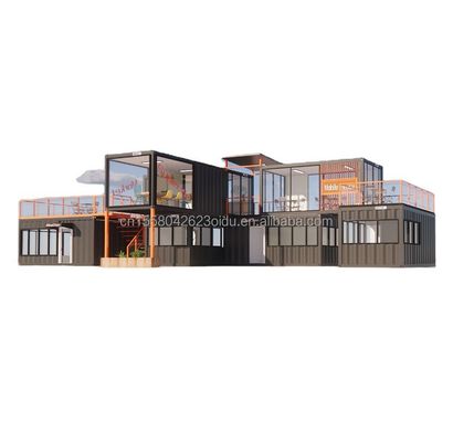 맞춤형 색상 및 벽 50/75/100mm 웨이브 샌드위치 패널과 함께 맞춤형 현대 프리팩트 소형 주택
