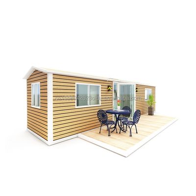 휴가 스타일 가족 2 침실 1 욕실 1 주방으로 가공 된 목조건축 주택