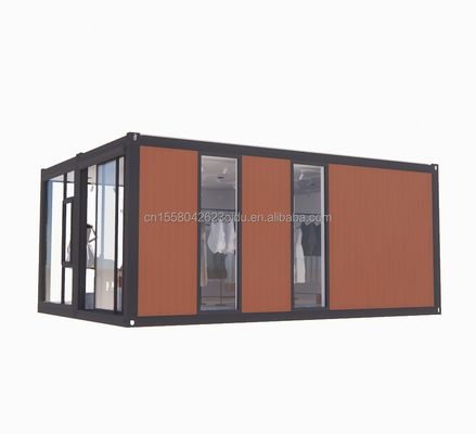 컨테이너 하우스 벽 50/75/100mm 웨브 샌드위치 패널 접이식 확장 가능한 프리팩트 하우스 빌라