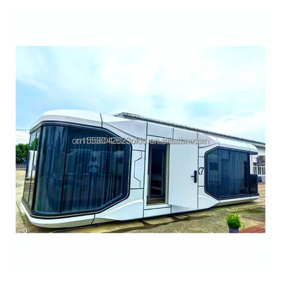 커스터마이즈 된 컬러 사운드 proof Space Capsule 벽 50/75/100mm 웨이브 샌드위치 패널과 함께 Prefab 작은 집