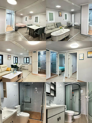 알루미늄 합금 창문 20Ft 확장 가능한 전공 빌라 허리케인 방어 휴대용 모바일 고급 아파트