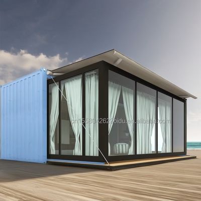 알루미늄 합금 창 아파트용 휴대용 주택 준비 40Ft 확장 가능한 전공식 철강 구조
