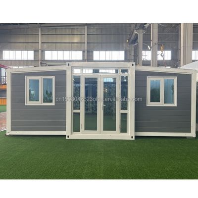 맞춤형 색상 40ft 20ft Prefab 컨테이너 하우스 3 침실 이동식 접이식 확장식 강철 샌드위치 패널 야외