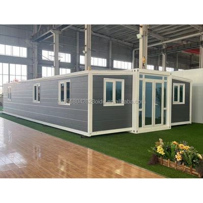 맞춤형 색상 40ft 20ft Prefab 컨테이너 하우스 3 침실 이동식 접이식 확장식 강철 샌드위치 패널 야외