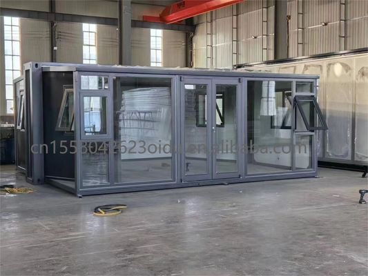 맞춤형 색상 40ft 20ft Prefab 컨테이너 하우스 3 침실 이동식 접이식 확장식 강철 샌드위치 패널 야외