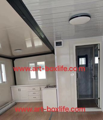 맞춤형 색상 40ft 20ft Prefab 컨테이너 하우스 3 침실 이동식 접이식 확장식 강철 샌드위치 패널 야외