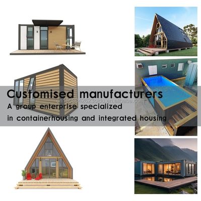 맞춤형 색상 40ft 20ft Prefab 컨테이너 하우스 3 침실 이동식 접이식 확장식 강철 샌드위치 패널 야외