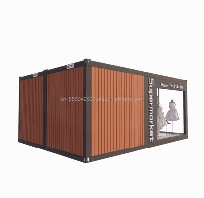 벽 100mm 파동 샌드위치 패널 호텔 컨테이너 스토어 사용자 정의 평면 포장 빠른 설치 전공 주택