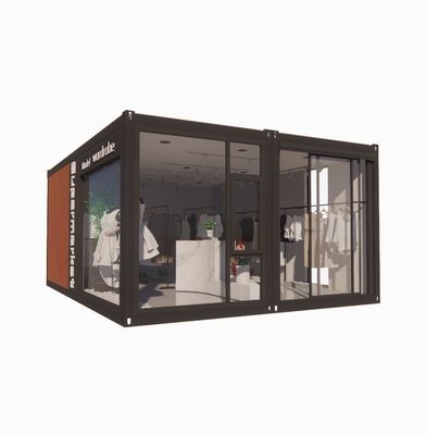 벽 100mm 파동 샌드위치 패널 호텔 컨테이너 스토어 사용자 정의 평면 포장 빠른 설치 전공 주택