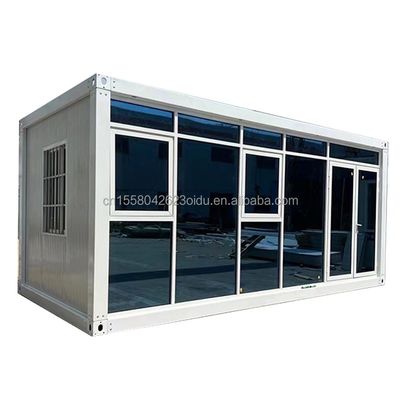 20ft 또는 40ft 이동 폴딩 컨테이너 하우스 피난처 챔버를 위한 주요 구조로 진열제철 정면 튜브를 사용하여
