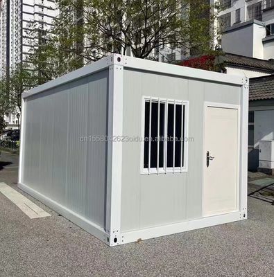 20ft 또는 40ft 이동 폴딩 컨테이너 하우스 피난처 챔버를 위한 주요 구조로 진열제철 정면 튜브를 사용하여