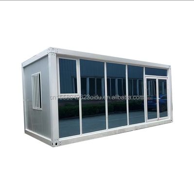 20ft 또는 40ft 이동 폴딩 컨테이너 하우스 피난처 챔버를 위한 주요 구조로 진열제철 정면 튜브를 사용하여