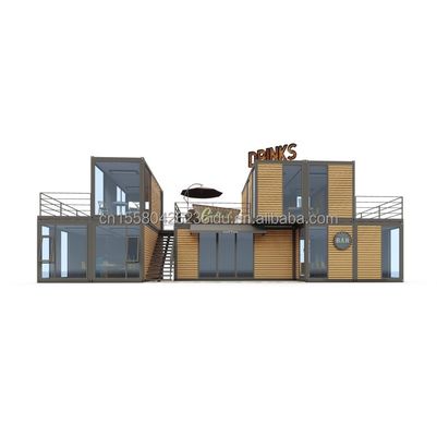 현대 디자인 20ft 또는 40ft 음식 바 카페 슈퍼마켓 상점 컨테이너 상점 사용자 정의 평면 패키지 전공 주택
