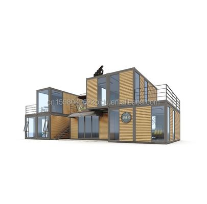 현대 디자인 20ft 또는 40ft 음식 바 카페 슈퍼마켓 상점 컨테이너 상점 사용자 정의 평면 패키지 전공 주택