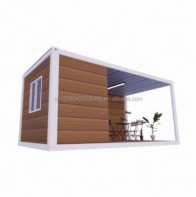 철강 구조 프레임 웰딩 20ft 평면 팩 조립 컨테이너 호텔용 모바일 하우스 단순하고 고급스러운 정원 하우스