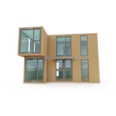 샌드위치 패널과 진열 된 철강 구부리기로 만든 야외 사무실 거주용 현대적인 두 층 전공 농장