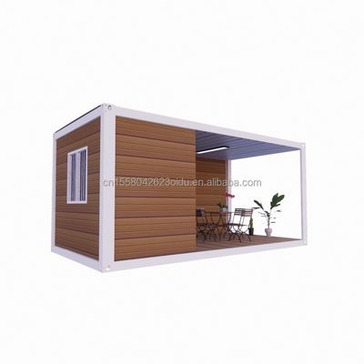 철강 구조 프레임 웰딩 20ft 평면 팩 조립 컨테이너 호텔용 모바일 하우스 단순하고 고급스러운 정원 하우스