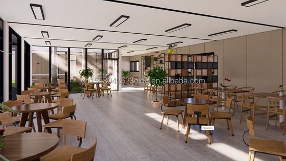 컨테이너 모빌 하우스 학교 카페테리아 맞춤형 색상과 디자인으로 평면 포장
