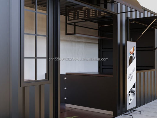 사전 제조 샌드위치 패널 컨테이너 레스토랑 20ft 40ft 모듈형 집 주택