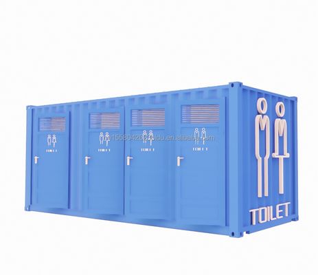 현대적인 디자인 20ft 모바일 트레일러 화장실 캠핑에 대중을위한 평면 포장 컨테이너와 당신의 상상력을 넘어