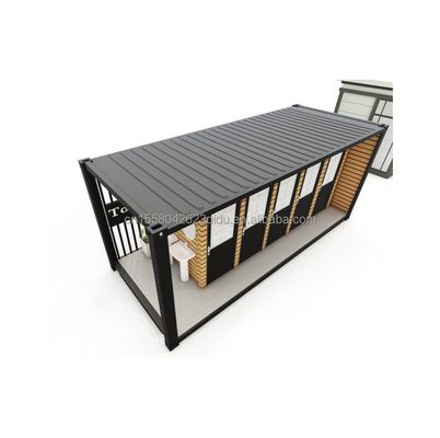 야외 화장실 수정 운송 컨테이너 스타일 20ft 또는 40ft 알루미늄 합금 창문과 함께 강철 및 샌드위치 패널로 만들어